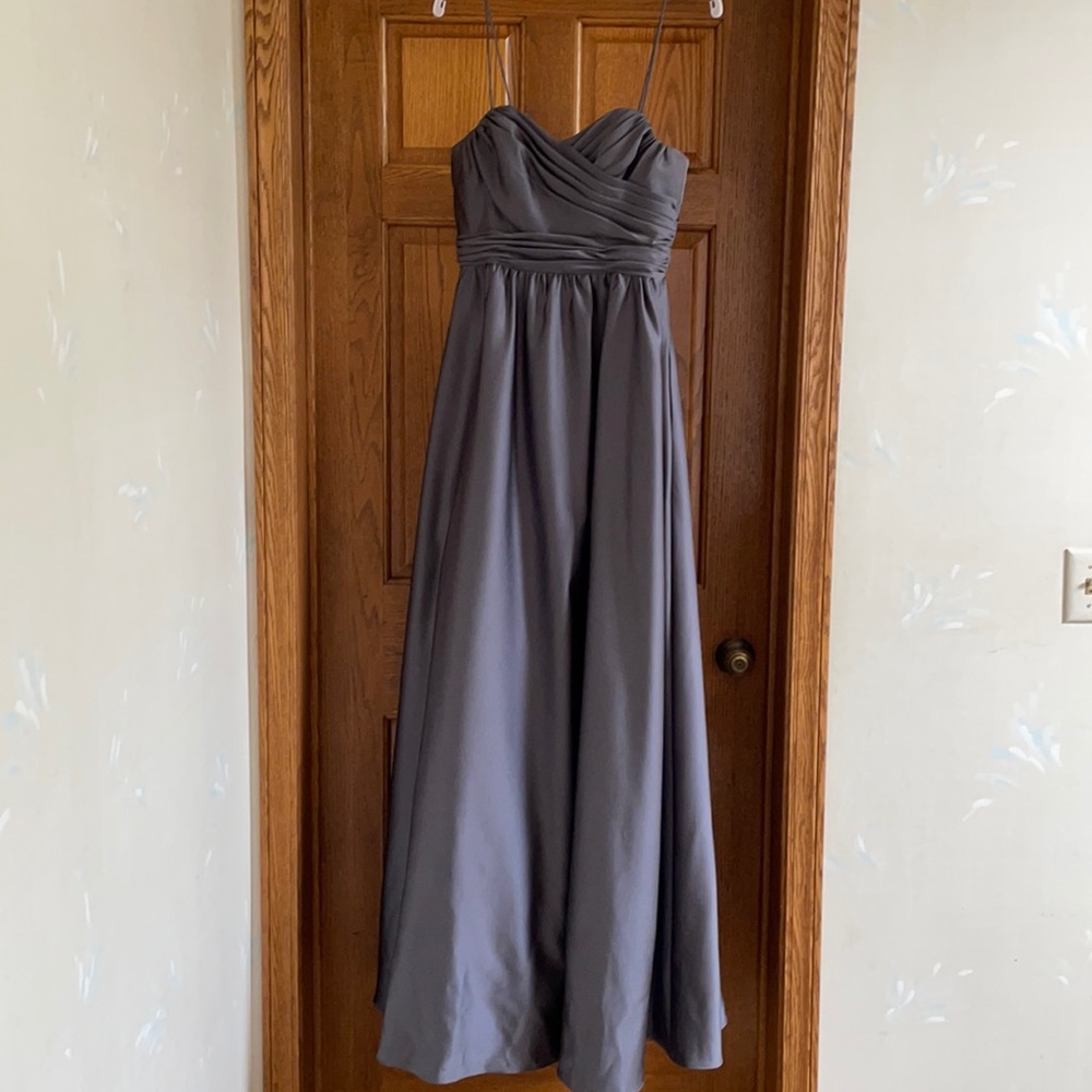 Grey bridesmaids dress
